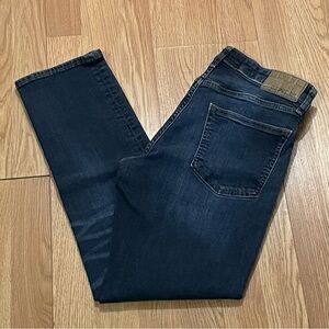 Express Jeans Mens Slim Straight Jeans 30x30 (30x28) Dark Blue Western Classic